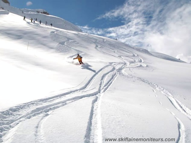 moniteur de ski à Flaine en Haute-Savoie